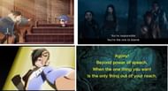 Two Into the Woods references in the Scott Pilgrim anime (Image via Sportskeeda)